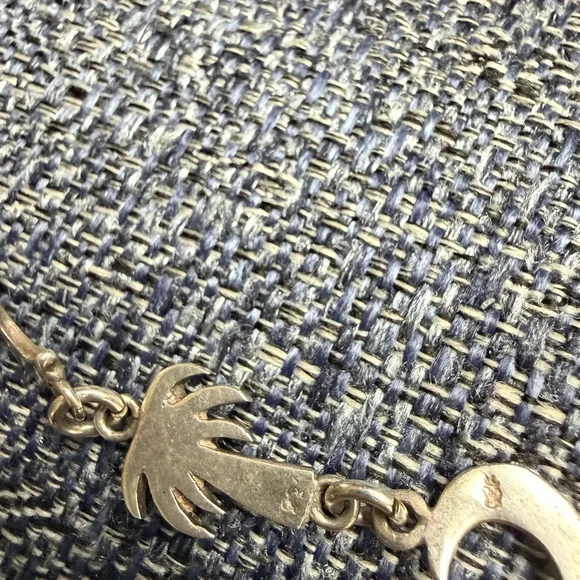 Sterling Silver Moon and Palm Tree Bracelet - Picture 9 of 12